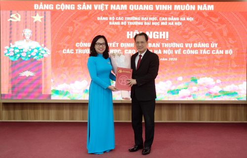 Trường Đại học Mở Hà Nội tổ chức Hội nghị công bố Quyết định chuẩn y chức danh Bí thư, Phó Bí thư Đảng ủy Trường Đại học Mở Hà Nội tổ chức Hội nghị công bố Quyết định chuẩn y chức danh Bí thư, Phó Bí thư Đảng ủy